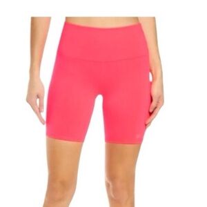 ALO Yoga Pink Lava Biker Shorts High Waist Moisture-Wicking